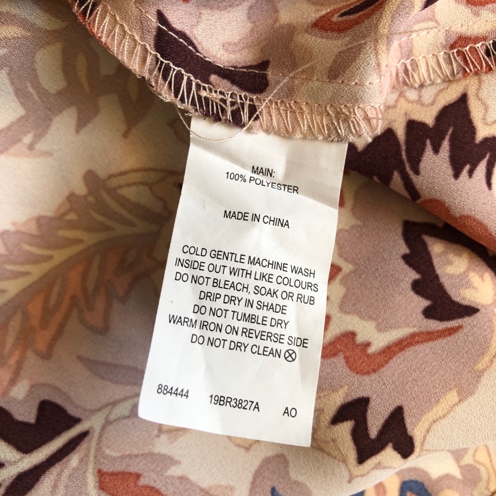 Basque 12 Pink Long Sleeve Lightweight Faux Wrap Blouse Top Workwear Business - Picture 6 of 8